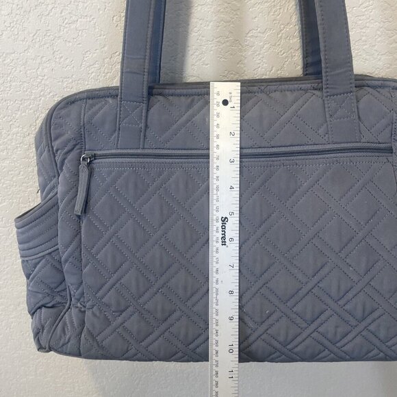 Vera Bradley Stroll Around Baby Work Travel Diaper Bag gray Quilted - Picture 8 of 12